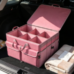Foldable Oxford Cloth Trunk Organizer With Non-Slip Securing Straps