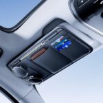 Car Sun Visor Organizer With Multiple Pockets For Glasses, Cards, And Documents