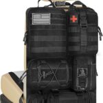 Tactical Vehicle Seat-Back Organizer Panel With Detachable Modular Pouches