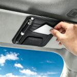 Multifunctional Car Sun Visor Organizer With Card Slots And Pen Holder (Black)