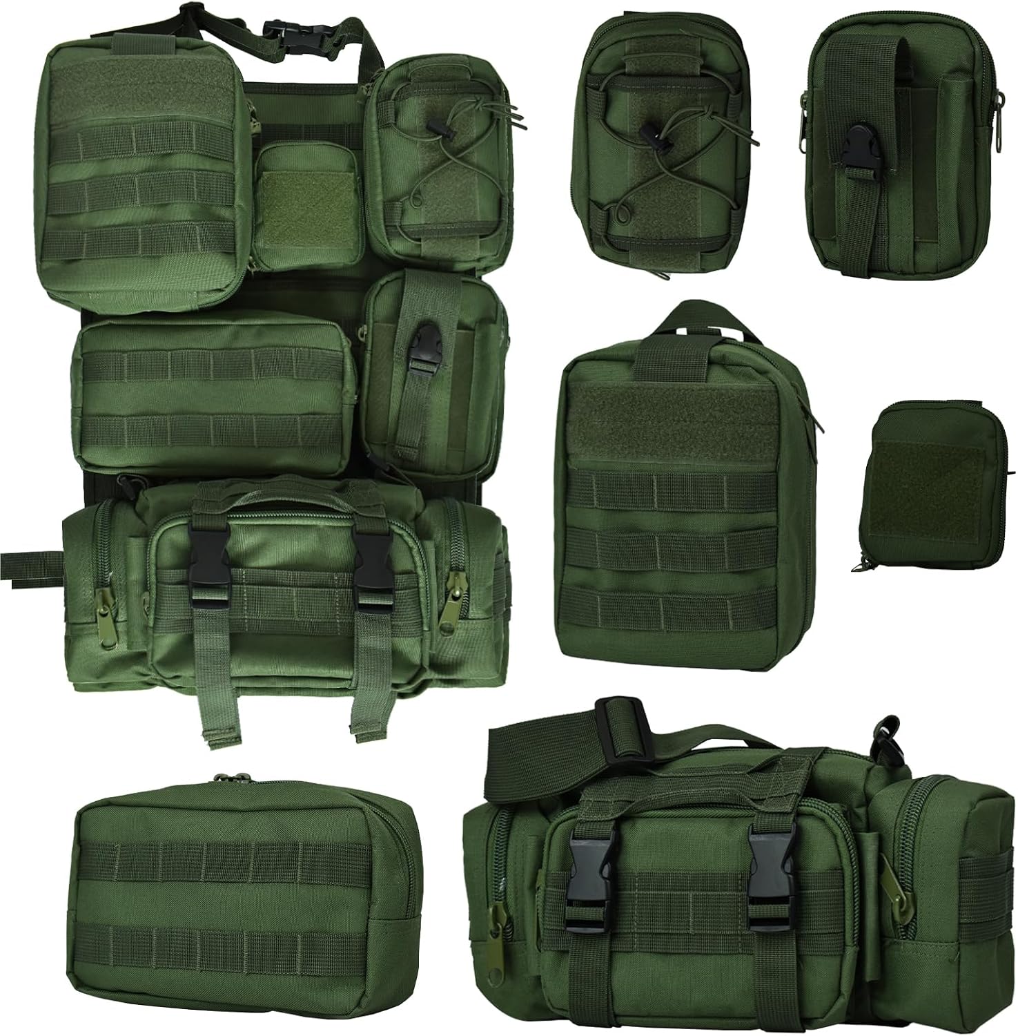 81ZheqCGOmL._AC_SL1500_.jpg Tactical Vehicle Seat-Back Storage System With Six Protective Pouches - Image 1