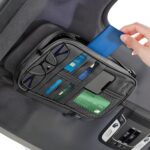Multifunctional Pu Leather Car Sun Visor Organizer With Multiple Pockets